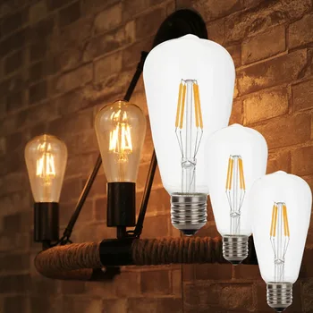 ST64 2W 4W 8W Filament Bulb LED Retro Lamp Lampada Bombillas Vintage Edison Lamp Light Decoratives Edison Lighting 110V 220V
ST64 2W 4W 8W Filament Bulb LED Retro Lamp Lampada Bombillas Vintage Edison Lamp Light Decoratives Edison Lighting 110V 220V