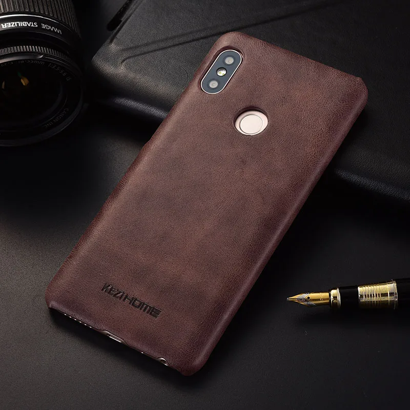 Винтажный дизайнерский чехол для Xiaomi Redmi Note 5 pro из натуральной кожи с ПК Кожаные