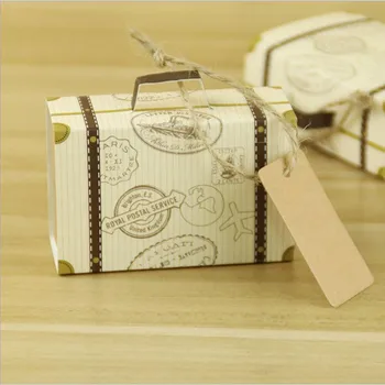100pcs Mini Suitcase Kraft Candy Box Bonbonniere Wedding Gift Boxes Travel Themed Party for Anniversary Birthday Baby Shower Box
100pcs Mini Suitcase Kraft Candy Box Bonbonniere Wedding Gift Boxes Travel Themed Party for Anniversary Birthday Baby Shower Box