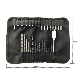 31pcs/set Multifunction Drill Bit Combination Kit With Canvas Bag And Impact Drill For Various Hole Processing Tools Set
31pcs/set Multifunction Drill Bit Combination Kit With Canvas Bag And Impact Drill For Various Hole Processing Tools Set