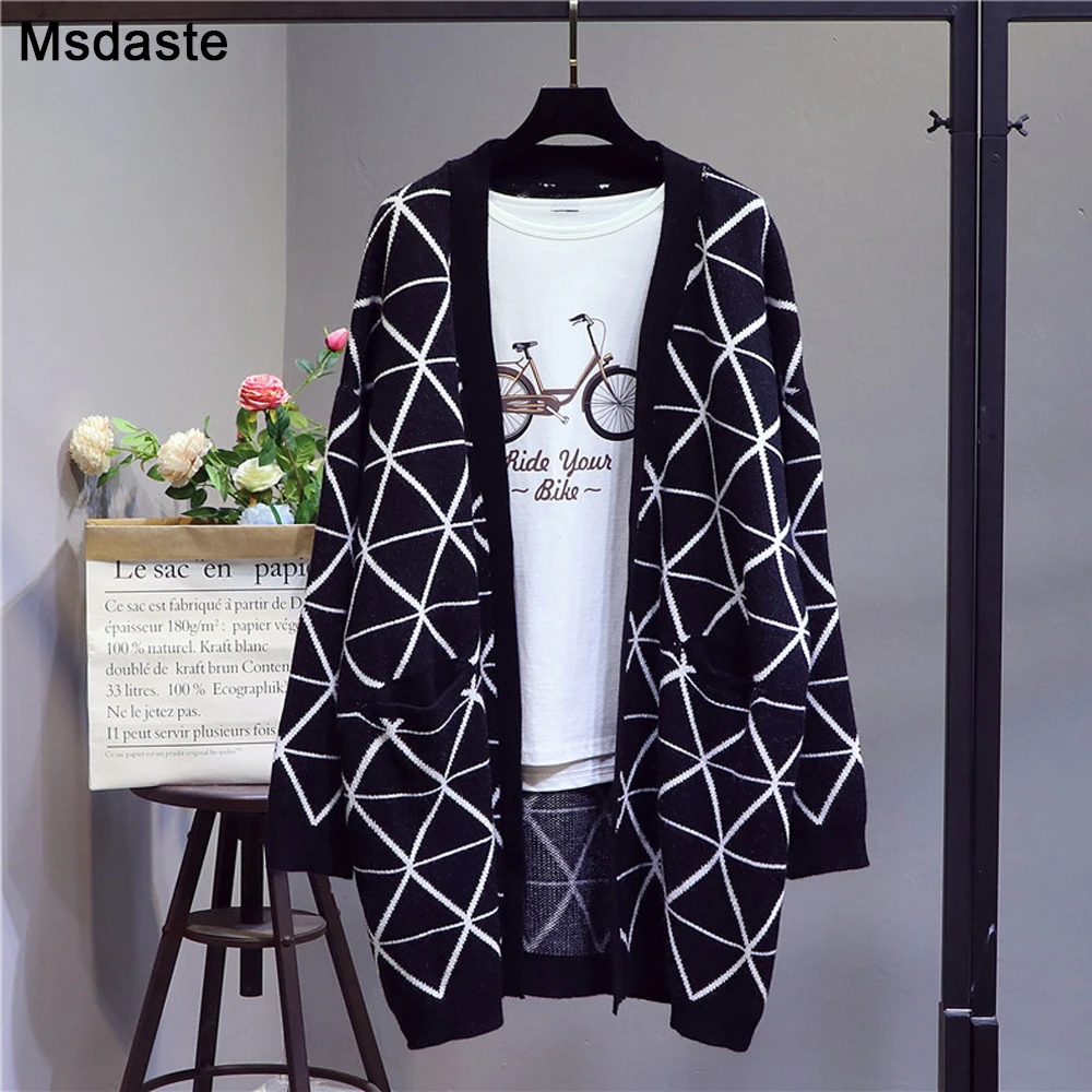 Sweater Cardigan Women 2019 Autumn Winter Vintage Plaid Knitwear V-neck Long Sleeve Casaco Feminino Jackets Coats Lady Sweaters
Sweater Cardigan Women 2019 Autumn Winter Vintage Plaid Knitwear V-neck Long Sleeve Casaco Feminino Jackets Coats Lady Sweaters