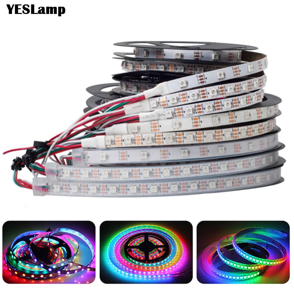 LED Strip DC5V PCB Smart Addressable Pixel WS2812 IC 30/60/144 LEDs 17Key Bar RGB 50CM 1M 2M 3M 4M 5M Background decoration
LED Strip DC5V PCB Smart Addressable Pixel WS2812 IC 30/60/144 LEDs 17Key Bar RGB 50CM 1M 2M 3M 4M 5M Background decoration