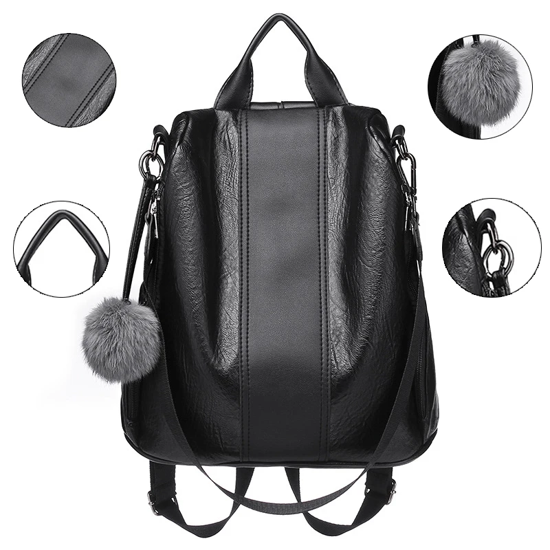 New Fashion Casual Pu Women Anti-theft Backpack 2019 Hight Quality Vintage Backpacks Female Larger Capacity School Shoulder bag
New Fashion Casual Pu Women Anti-theft Backpack 2019 Hight Quality Vintage Backpacks Female Larger Capacity School Shoulder bag
