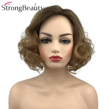 Strong Beauty Women's Wig Ombre Brown Medium Curly Hair Synthetic Wigs
Strong Beauty Women's Wig Ombre Brown Medium Curly Hair Synthetic Wigs