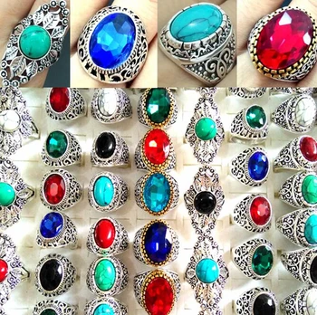 50pcs Luxury Metal Silver Color Tibet Antique Oval Amazing Turquoises Stone Crystal Rings for Men Women Cocktail Party
50pcs Luxury Metal Silver Color Tibet Antique Oval Amazing Turquoises Stone Crystal Rings for Men Women Cocktail Party