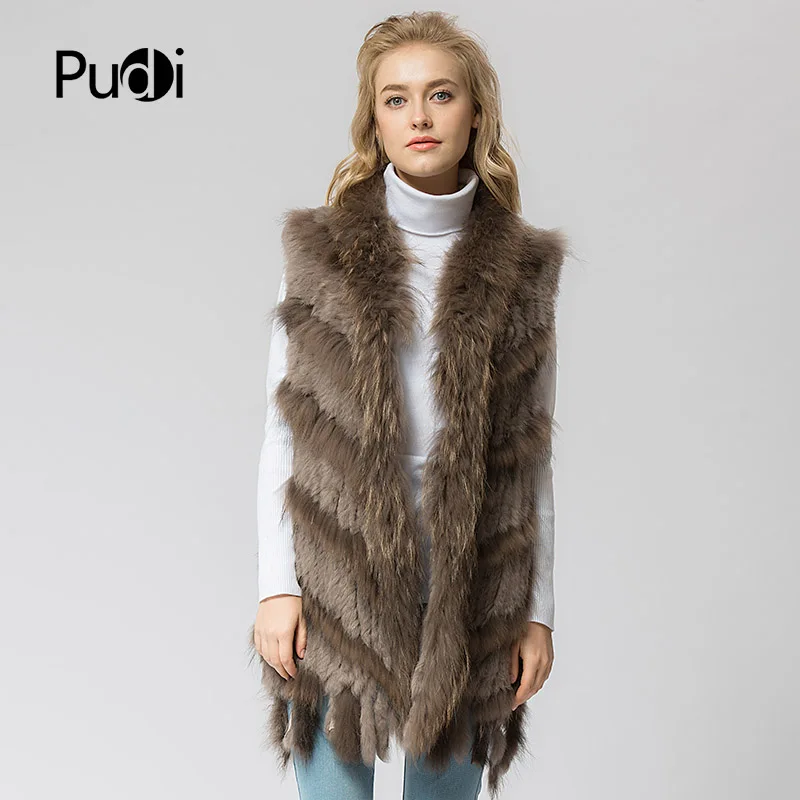 VR039 Knitted knit new real rabbit &raccoon fur vest overcoat jacket women's winter warm genuine fur vest plus size
VR039 Knitted knit new real rabbit &raccoon fur vest overcoat jacket women's winter warm genuine fur vest plus size