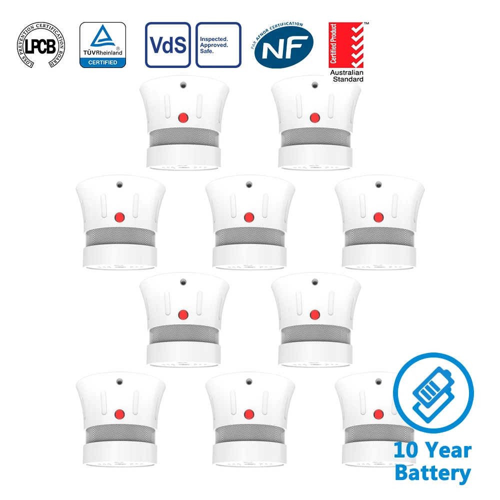 CPVan Smoke detector 10 years battery life 85dB Fire alarm Smoke Photoelectric Sensor Detector Monitor Home Security rookmelder
CPVan Smoke detector 10 years battery life 85dB Fire alarm Smoke Photoelectric Sensor Detector Monitor Home Security rookmelder