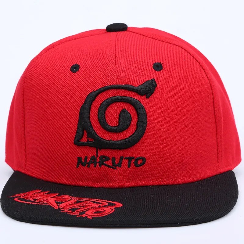 Аниме Наруто Konoha деревенский логотип крутой Открытый Snapback вышивка бейсбольная