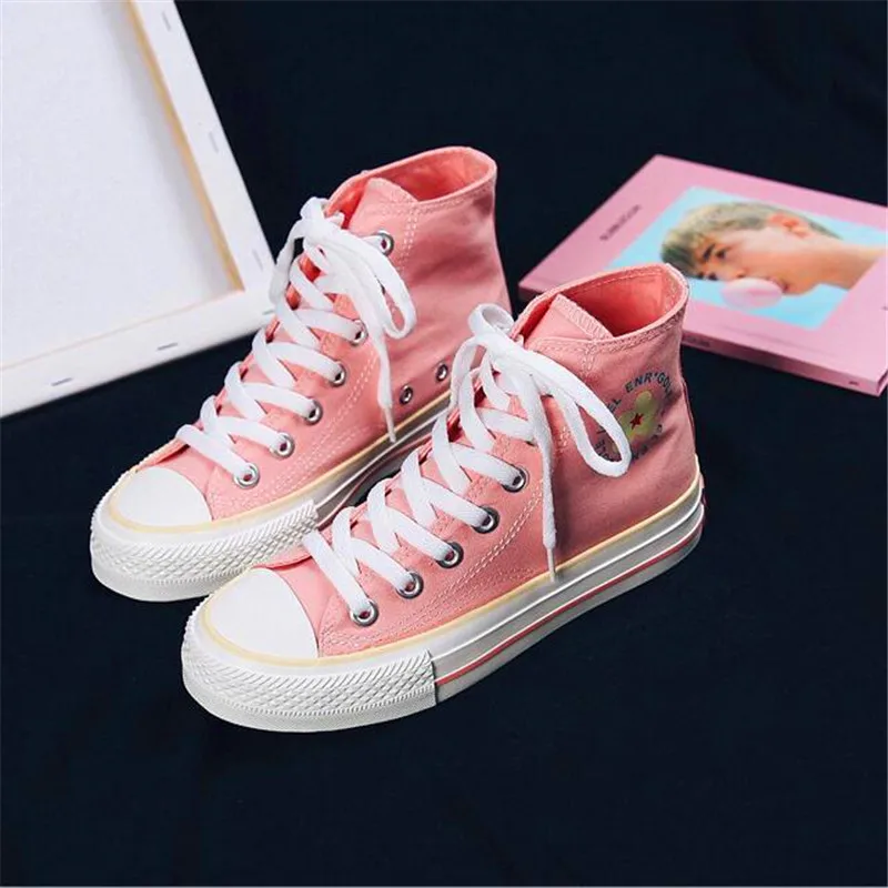 High-top canvas shoes female students 2019 spring and summer wild wild casual lace fashion women's shoes
High-top canvas shoes female students 2019 spring and summer wild wild casual lace fashion women's shoes