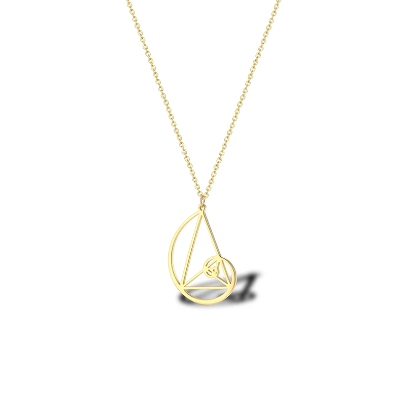 Stainless Steel Gold Fibonacci Sequence Pendant Necklace Wearable Mathematics Jewelry For Men Women
Stainless Steel Gold Fibonacci Sequence Pendant Necklace Wearable Mathematics Jewelry For Men Women