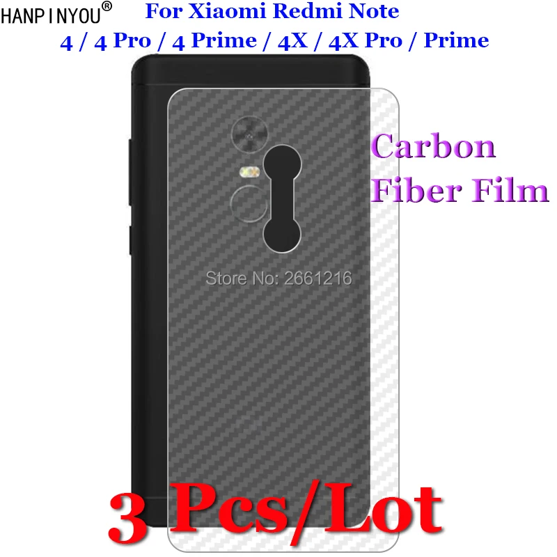 3 Pcs/Lot For Xiaomi Redmi Note 4 4X Pro Prime 5.5" 3D Non-slip Clear Carbon Fiber Back Film Screen Protector Protective Sticker
3 Pcs/Lot For Xiaomi Redmi Note 4 4X Pro Prime 5.5" 3D Non-slip Clear Carbon Fiber Back Film Screen Protector Protective Sticker