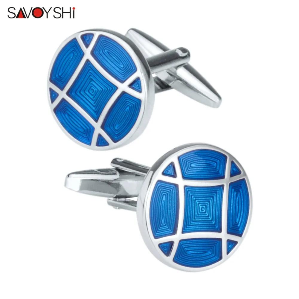 SAVOYSHI Simple Style Shirt Cufflinks For Mens High Quality Round Blue Enamel Cuff Links Party Gift Jewelry 1 Pcs Dropshipping
SAVOYSHI Simple Style Shirt Cufflinks For Mens High Quality Round Blue Enamel Cuff Links Party Gift Jewelry 1 Pcs Dropshipping