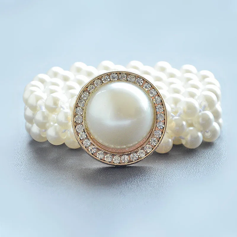 Women Girls Fashion Elegant Multi-chain Pearl Waist Belt Elastic Stretch Casual Waistband Rhinestones Charms Waist Belts Strap
Women Girls Fashion Elegant Multi-chain Pearl Waist Belt Elastic Stretch Casual Waistband Rhinestones Charms Waist Belts Strap