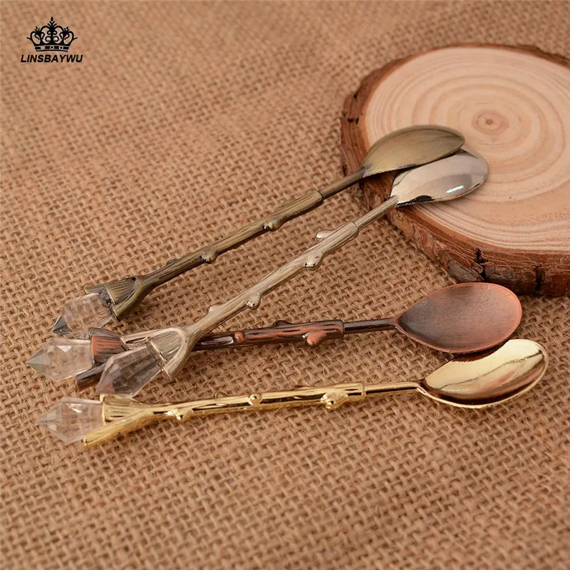 1Pcs Alloy Crystal Retro Court Tree Branch Small Spoonful Dessert coffee Tea Spoon Free Shipping
1Pcs Alloy Crystal Retro Court Tree Branch Small Spoonful Dessert coffee Tea Spoon Free Shipping