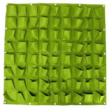 72 Pocket Planting Bag Wall Vertical Greening Hanging Garden Outdoor Plant 1*1M(Green)
72 Pocket Planting Bag Wall Vertical Greening Hanging Garden Outdoor Plant 1*1M(Green)