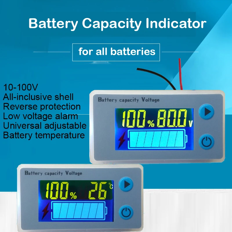 3S 4S 6S 7S Lithium Battery Capacity Indicator Power LCD Display Temperature Sensor Alarm 12V 16.8V 29.4V Lipo Meter JS-C33
3S 4S 6S 7S Lithium Battery Capacity Indicator Power LCD Display Temperature Sensor Alarm 12V 16.8V 29.4V Lipo Meter JS-C33