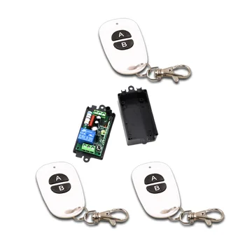 New AB Buttons AC110V 220V 1CH RF Wireless Remote Control Switch System 3Transmitter and 1Receiver Toggle 315/433MHZ
New AB Buttons AC110V 220V 1CH RF Wireless Remote Control Switch System 3Transmitter and 1Receiver Toggle 315/433MHZ