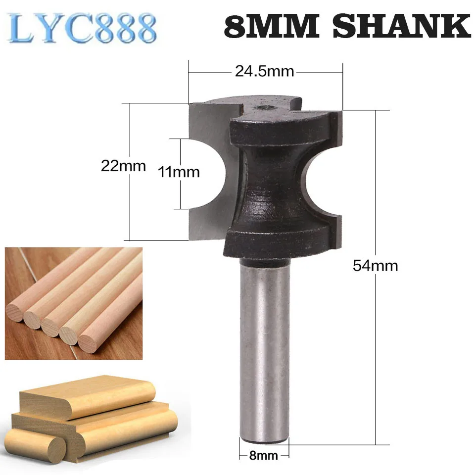 1pc 8mm Shank Bullnose Wood Router Bit C3 Carbide Woodworking Engraving Cutter Tools Milling Cutters For Wood
1pc 8mm Shank Bullnose Wood Router Bit C3 Carbide Woodworking Engraving Cutter Tools Milling Cutters For Wood