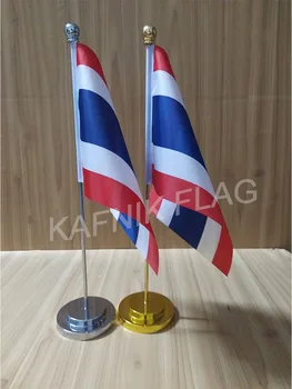 KAFNIK,Thailand Office table desk flag with gold or silver metal flagpole base 14*21cm country flag free shipping
KAFNIK,Thailand Office table desk flag with gold or silver metal flagpole base 14*21cm country flag free shipping
