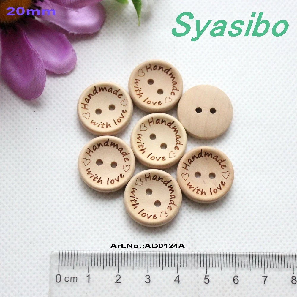 15mm/18mm/20mm/25mm /30mm"Handmade with love" Wooden Buttons Scrapbooking Sewing Button Natural Wood Buttons-AD0124
15mm/18mm/20mm/25mm /30mm"Handmade with love" Wooden Buttons Scrapbooking Sewing Button Natural Wood Buttons-AD0124