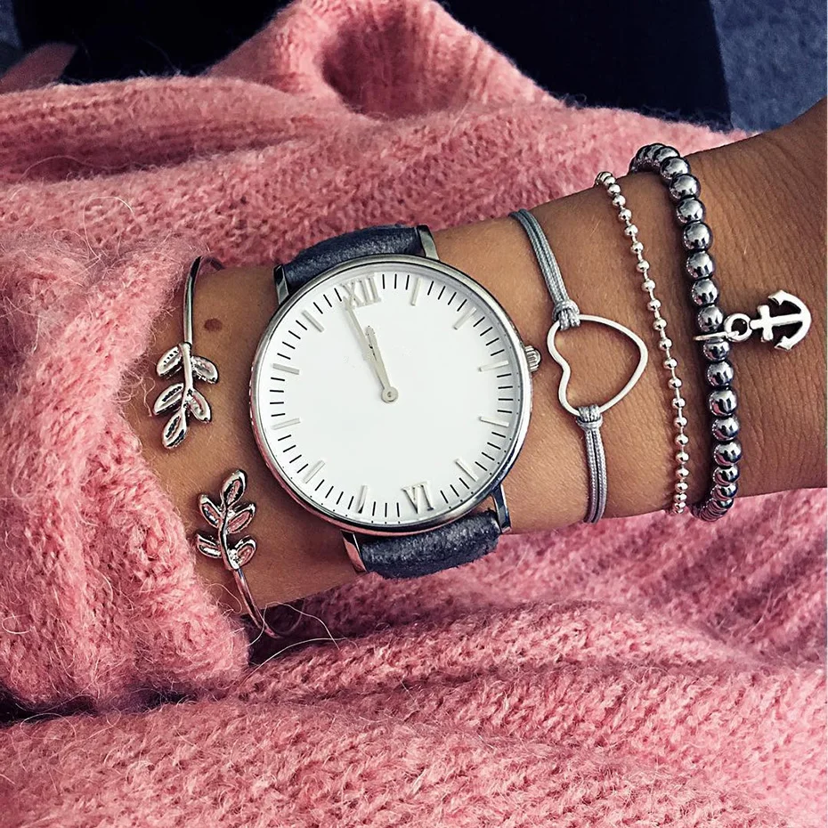 2018 Bohemian Leaf Heart Pearl Metallic Beads Bracelet Set For Women Female Fashion Silver Bracelets Cuff For Travel
2018 Bohemian Leaf Heart Pearl Metallic Beads Bracelet Set For Women Female Fashion Silver Bracelets Cuff For Travel