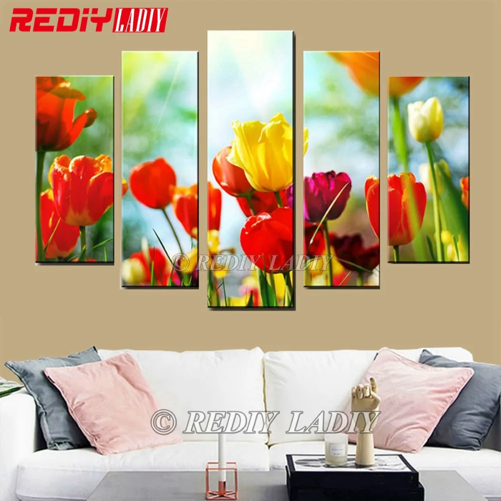 DIY Diamond Painting Triptych Diamond Mosaic Tulips Pattern 5 Panels Modular Picture Wall Art Rhinestones Cross Stitch Crafts
DIY Diamond Painting Triptych Diamond Mosaic Tulips Pattern 5 Panels Modular Picture Wall Art Rhinestones Cross Stitch Crafts