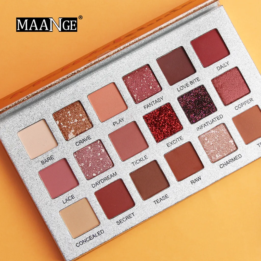 Palette Makeup Waterproof Matte 18 Colors Eye Shadow Plate Natural Pearlescent Beauty Cosmetic Powder Palette Maquillage Yeux
Palette Makeup Waterproof Matte 18 Colors Eye Shadow Plate Natural Pearlescent Beauty Cosmetic Powder Palette Maquillage Yeux