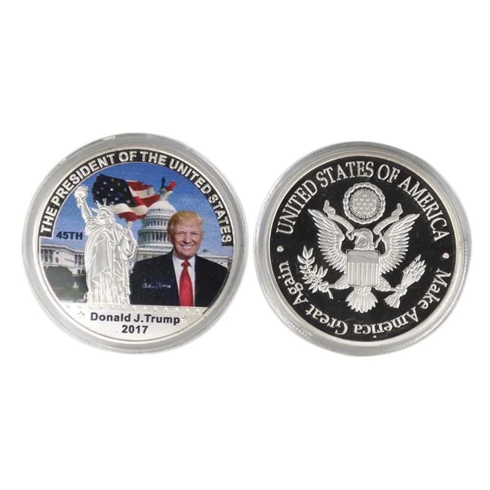 2017 President Donald Trump Inaugural Silver EAGLE Commemorative Novelty Coin US President Trump Statue Of Liberty Coins
2017 President Donald Trump Inaugural Silver EAGLE Commemorative Novelty Coin US President Trump Statue Of Liberty Coins