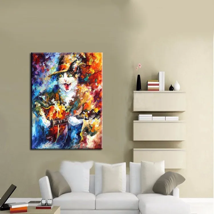 Handpainted High Quality Funny Design Animal Oil Painting Cat Pictures On Canvas For Wall Artwork Home Decor Best Gift Art
Handpainted High Quality Funny Design Animal Oil Painting Cat Pictures On Canvas For Wall Artwork Home Decor Best Gift Art