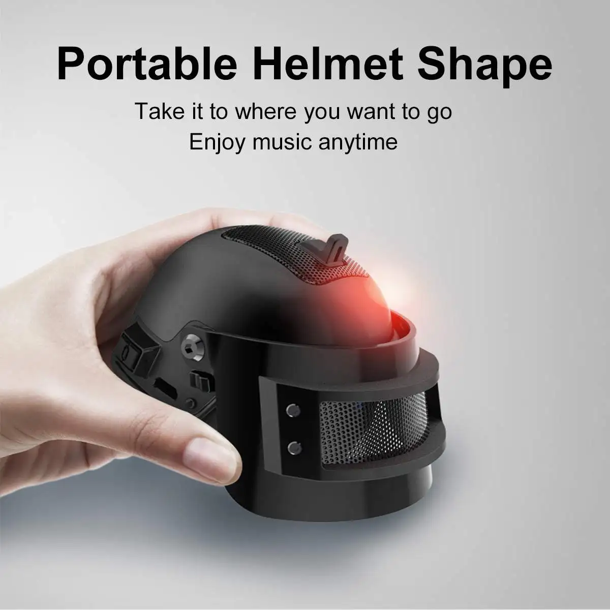 Waterproof 98K Helmet Speakers Portable Wireless bluetooth Speaker Stereo RGB Lighting Loudspeaker Special Gift for Game Playing
Waterproof 98K Helmet Speakers Portable Wireless bluetooth Speaker Stereo RGB Lighting Loudspeaker Special Gift for Game Playing