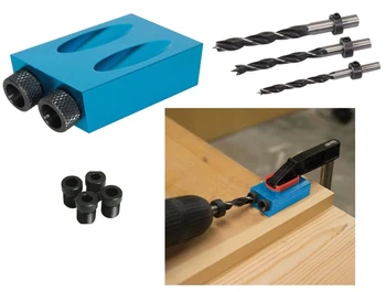 14pcs Woodworking Pocket Hole Jig Kit 6/8/10mm Drill Guide Set Hole Puncher Locator Jig Drill Bit Set For DIY Carpentry Tools
14pcs Woodworking Pocket Hole Jig Kit 6/8/10mm Drill Guide Set Hole Puncher Locator Jig Drill Bit Set For DIY Carpentry Tools