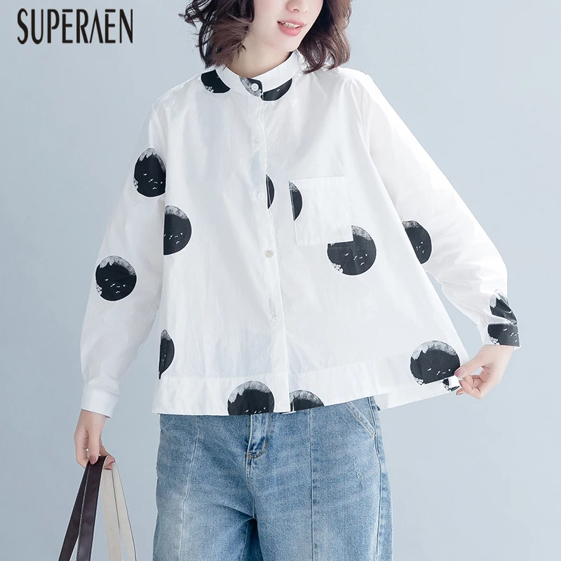 SuperAen 2019 Spring New Fashion Women Shirt Long Sleeve Wild Cotton Casual Blouses and Tops Female Korean Style Women Clothing
SuperAen 2019 Spring New Fashion Women Shirt Long Sleeve Wild Cotton Casual Blouses and Tops Female Korean Style Women Clothing