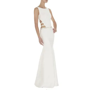High Quality 2013 New Arrival Rayon HL Bandage Dress Ladies Sexy Floor-length Dress White Evening Party Dress
High Quality 2013 New Arrival Rayon HL Bandage Dress Ladies Sexy Floor-length Dress White Evening Party Dress