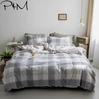 2019 Simple Geometric Lines Plaids Twin Queen King Size Flat Sheet Fitted Sheet Duvet Cover Set Soft Cotton Bedding Set
2019 Simple Geometric Lines Plaids Twin Queen King Size Flat Sheet Fitted Sheet Duvet Cover Set Soft Cotton Bedding Set