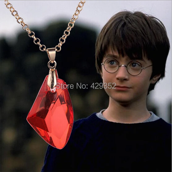 Wholesale Movie Jewelry Harry The Sorcerer's Red Crystal Magic Philosophers Stone Necklace Fashion Popular Jewelry 20PCS/LOT
Wholesale Movie Jewelry Harry The Sorcerer's Red Crystal Magic Philosophers Stone Necklace Fashion Popular Jewelry 20PCS/LOT