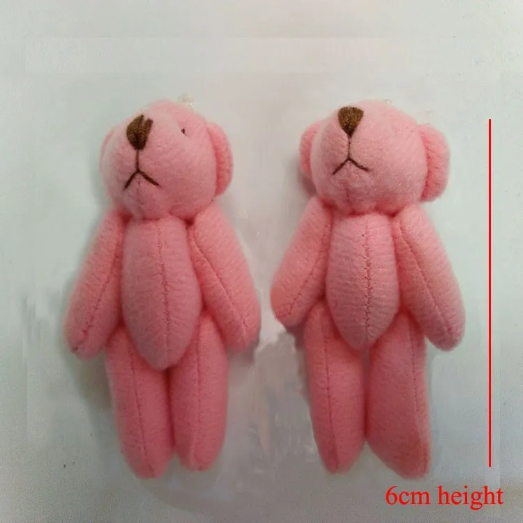 dark pink,6cm jointed bear,jjzh-2015428pjb104