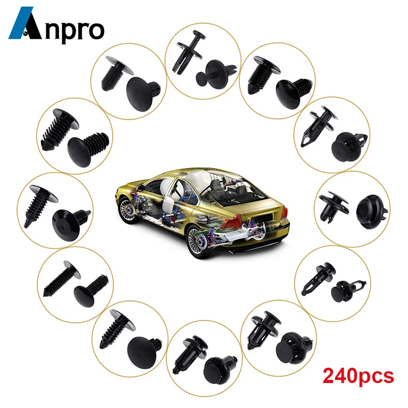 240pcs Auto Bumper Fastener Rivet Retainer Push Engine Cover Car Door Trim Panel Clip Fastener Lictin Fixing Clips Z3
240pcs Auto Bumper Fastener Rivet Retainer Push Engine Cover Car Door Trim Panel Clip Fastener Lictin Fixing Clips Z3
