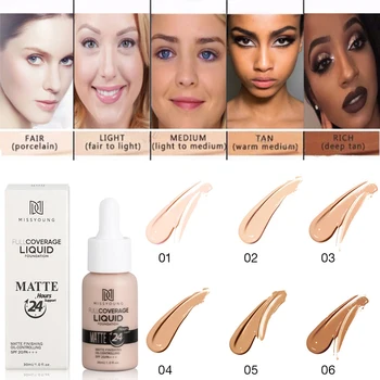 30ml Foundation Matte Long-lasting Oil Control Concealer Foundation Makeup Liquid Foundation Change Skin Color TSLM2
30ml Foundation Matte Long-lasting Oil Control Concealer Foundation Makeup Liquid Foundation Change Skin Color TSLM2