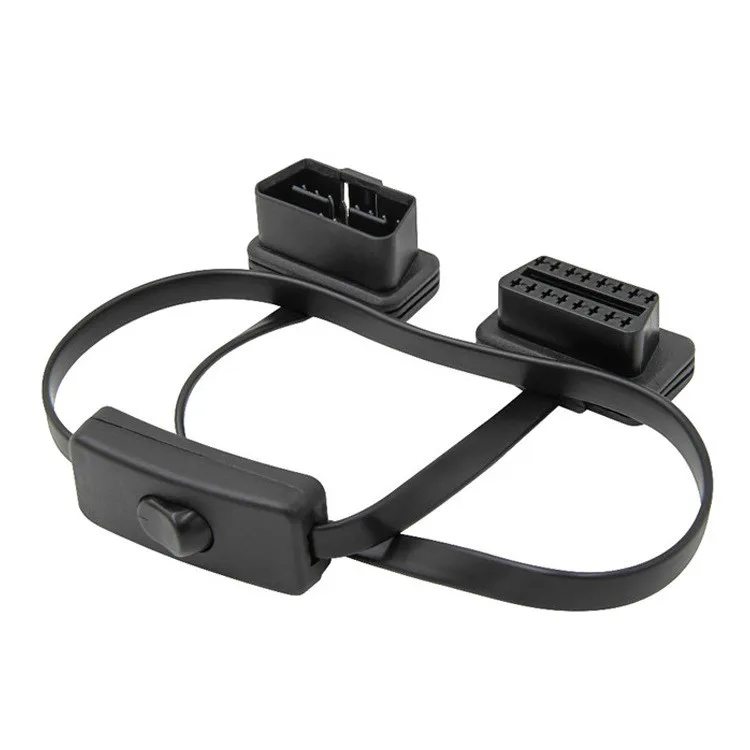 Fashion OBD2 16 pins socket flat noodle elbow conversion line OBD cord male & female head switch extension line car accessories
Fashion OBD2 16 pins socket flat noodle elbow conversion line OBD cord male & female head switch extension line car accessories