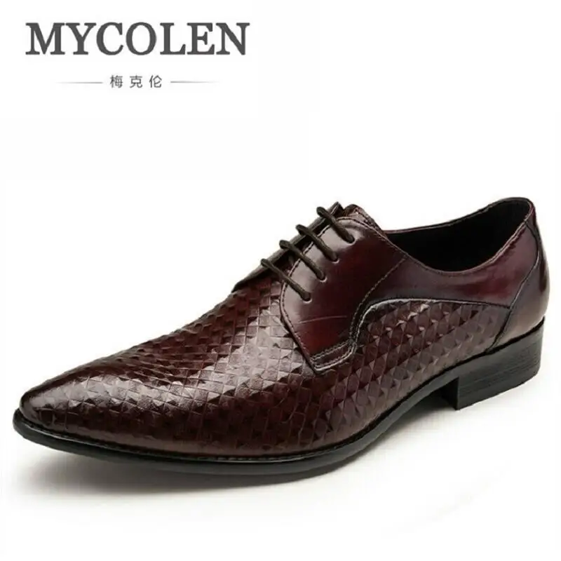 MYCOLEN Genuine Leather Mens Dress Shoes Black Brown Formal Business Male Shoes Luxury Brand Men Shoes For Wedding sapatos
MYCOLEN Genuine Leather Mens Dress Shoes Black Brown Formal Business Male Shoes Luxury Brand Men Shoes For Wedding sapatos
