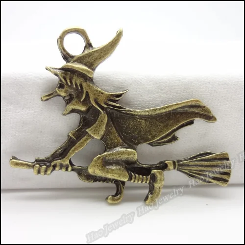 40pcs Vintage Charms Halloween Witch Pendant Antique bronze Zinc Alloy Fit Bracelet Necklace DIY Metal Jewelry Findings
40pcs Vintage Charms Halloween Witch Pendant Antique bronze Zinc Alloy Fit Bracelet Necklace DIY Metal Jewelry Findings