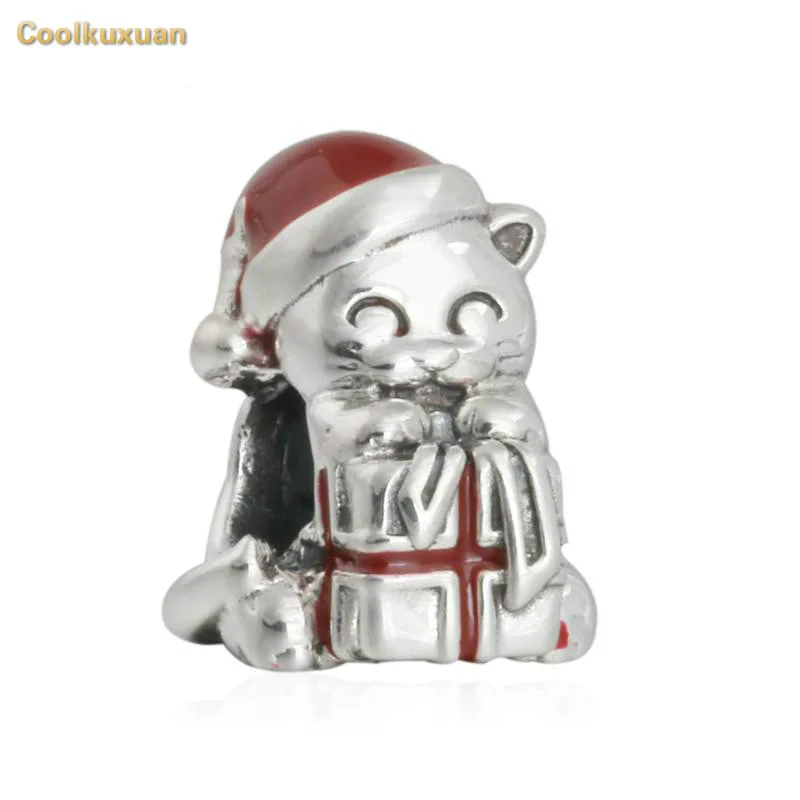 2018 Christmas 925 Sterling Silver Christmas Kitten, Berry Red Enamel charm beads Fit Original Pandora Charms Bracelet jewelry
2018 Christmas 925 Sterling Silver Christmas Kitten, Berry Red Enamel charm beads Fit Original Pandora Charms Bracelet jewelry
