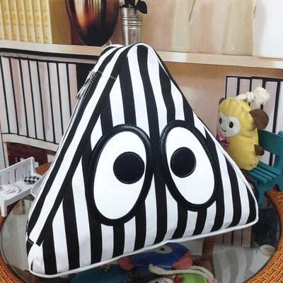 Women Striped Sushi Cute Kawaii School Bag Travel Satchel White Black Rucksack Triangle Mochila Girls Canvas Triangle Backpack
Women Striped Sushi Cute Kawaii School Bag Travel Satchel White Black Rucksack Triangle Mochila Girls Canvas Triangle Backpack
