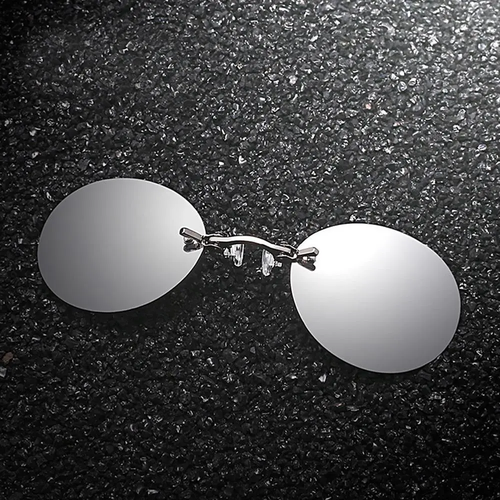 Nose Clip Sunglasses Vintage Men Round Glasses Unique Design No frame Nose Clip Sunglasses Cool Eyeglasses Eyewear Hot Sale
Nose Clip Sunglasses Vintage Men Round Glasses Unique Design No frame Nose Clip Sunglasses Cool Eyeglasses Eyewear Hot Sale