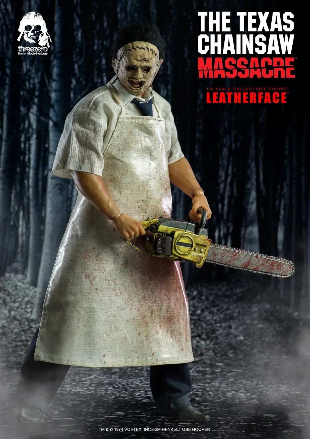 ThreeZero 1974 horror film The Texas Chain Saw Massacre Leatherface 1/6 Figure
ThreeZero 1974 horror film The Texas Chain Saw Massacre Leatherface 1/6 Figure