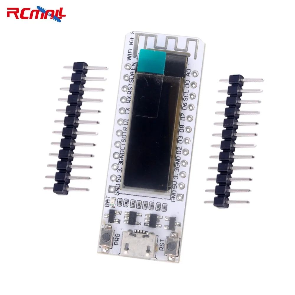 RCmall 0.91 OLED ESP8266 Wifi Kit8 Development Board for Arduino NodeMCU 128X32 White CP2104 FZ2837
RCmall 0.91 OLED ESP8266 Wifi Kit8 Development Board for Arduino NodeMCU 128X32 White CP2104 FZ2837