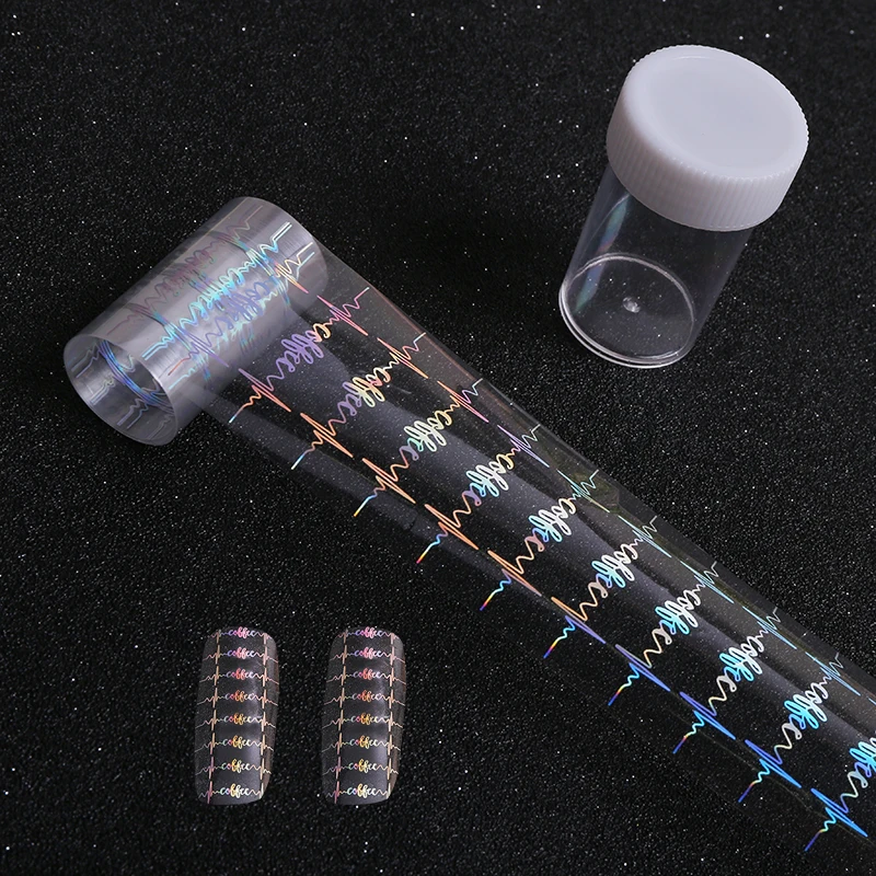 1Pcs 100*4cm Laser ECG Pattern Design Nail Foils Transfer Foil Manicure DIY Image Nail Sticker Tool
1Pcs 100*4cm Laser ECG Pattern Design Nail Foils Transfer Foil Manicure DIY Image Nail Sticker Tool