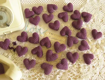Table Wedding Favor Table Decor Purple Crochet Hearts baby toy lover use valentines gift
Table Wedding Favor Table Decor Purple Crochet Hearts baby toy lover use valentines gift