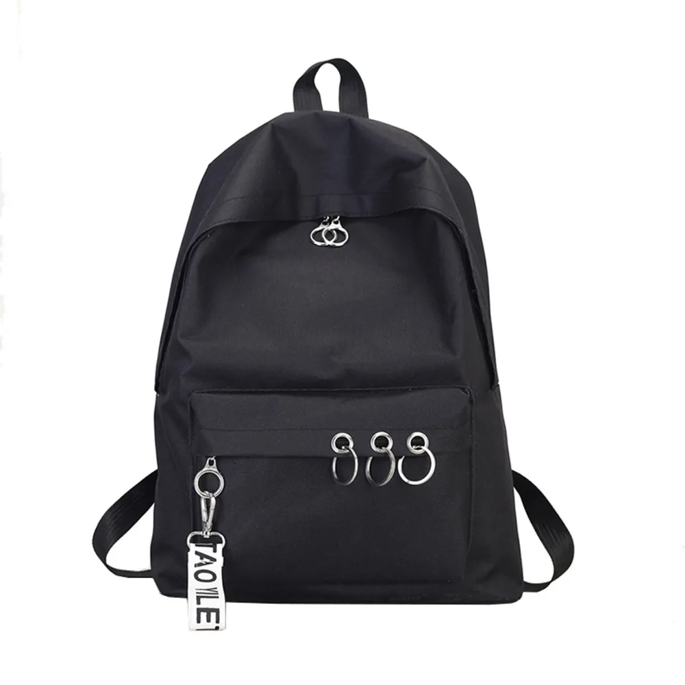New arrival Korean style Nylon Backpack Ladies Fashion Ring Decoration Female Satchel Travel Backpack Mochilas Mujer Hot sale
New arrival Korean style Nylon Backpack Ladies Fashion Ring Decoration Female Satchel Travel Backpack Mochilas Mujer Hot sale