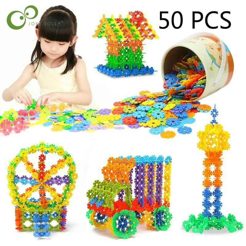 50pcs thin/thick Snowflake Building Blocks Toy DIY Assembling Classic Toys Early Educational Learning Toys WYQ
50pcs thin/thick Snowflake Building Blocks Toy DIY Assembling Classic Toys Early Educational Learning Toys WYQ